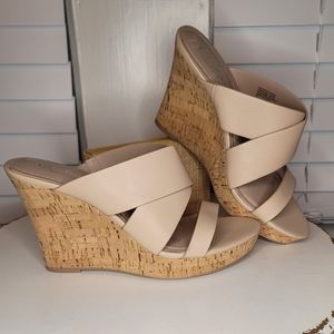 Light Nude Wedge Sandals